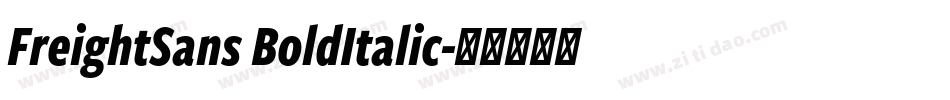 FreightSans BoldItalic字体转换